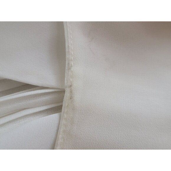 Zara Trafaluc White Sleeveless Blouse With Pleated Back USA S - Picture 5 of 5